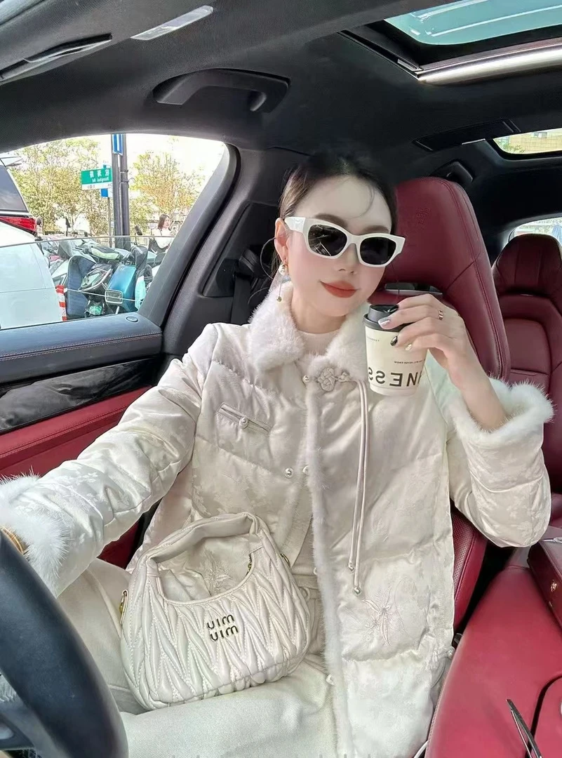 新款国风盘扣羽绒服8121