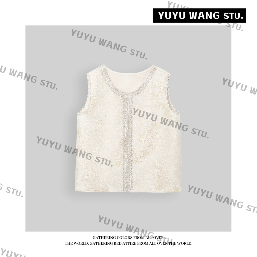 YUYU WANG 【祺安】马甲 RBL2SX066小香风