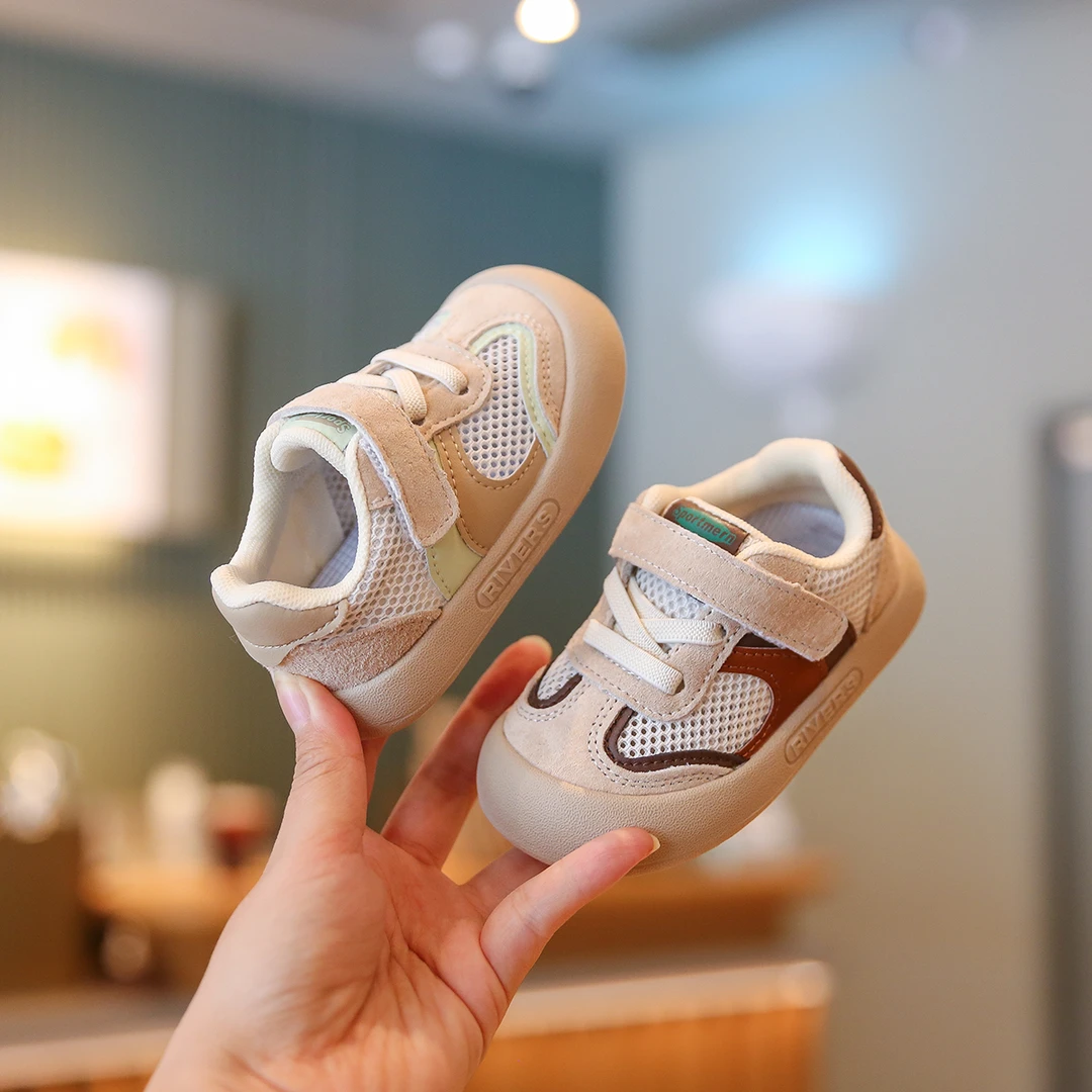 Sportmern宝宝学步鞋透气小童鞋软底网面婴儿鞋夏季幼儿防滑鞋子