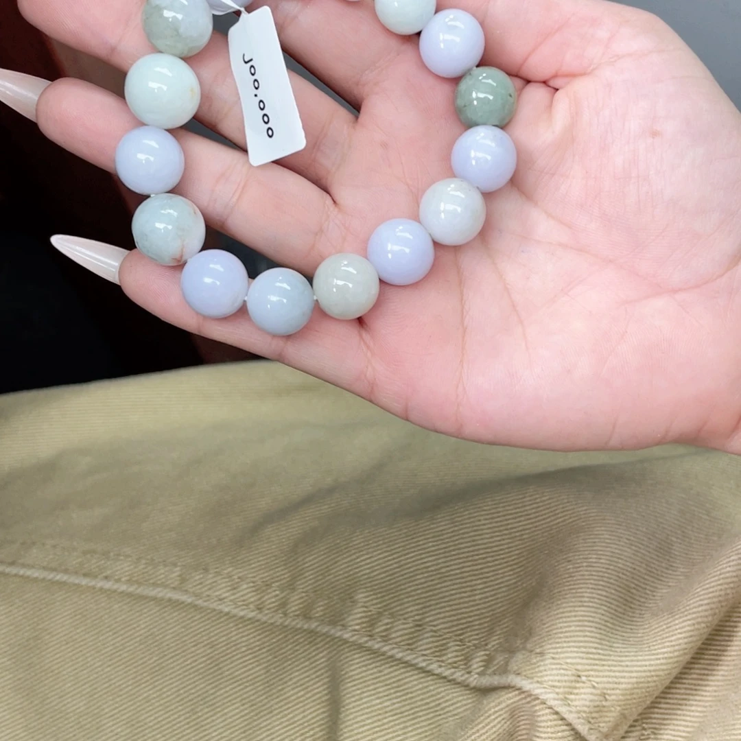 未镶嵌定制翡翠珠串