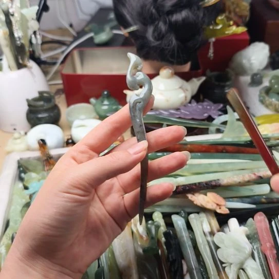蛇纹石玉合金珠宝半成品
