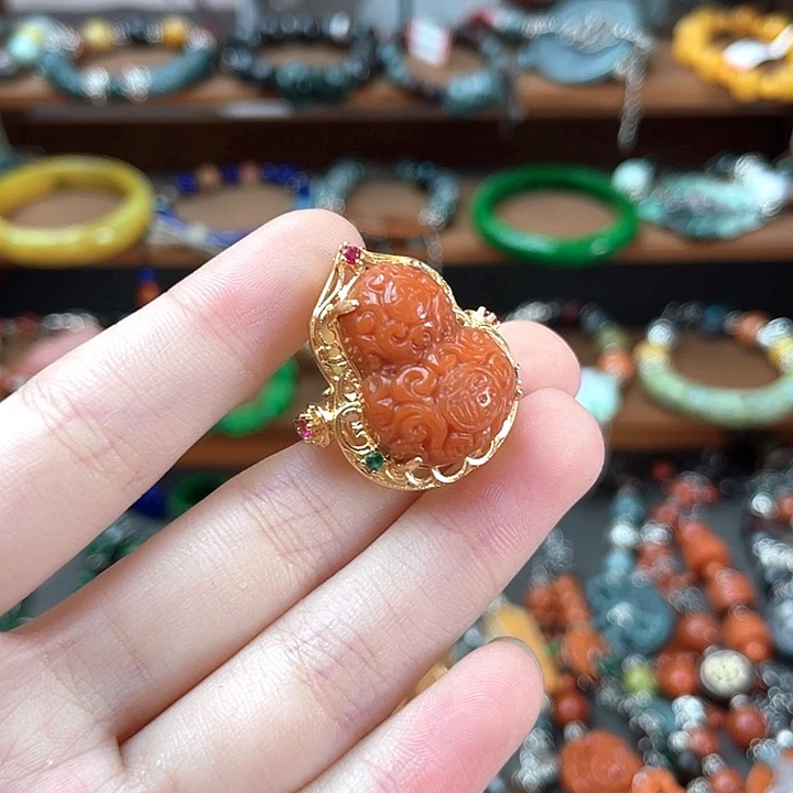 翡翠未镶嵌戒指饰品