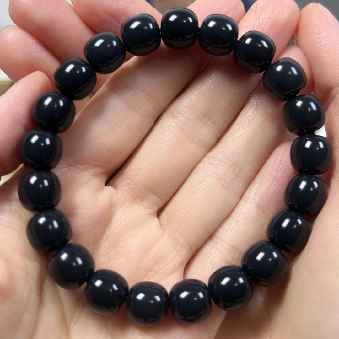 和田玉未镶嵌手串卡10老形珠