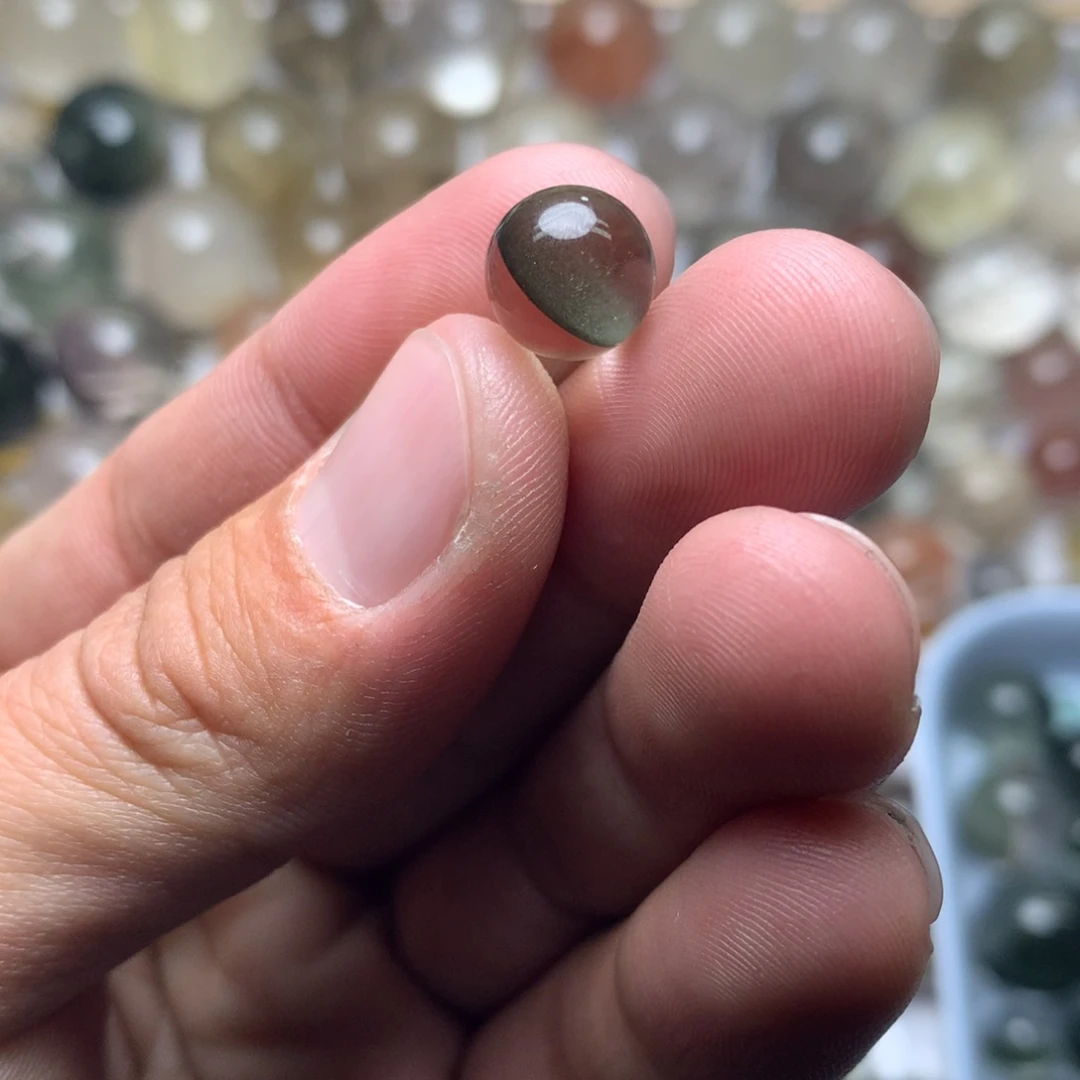 水晶珠宝半成品未镶嵌幽灵球