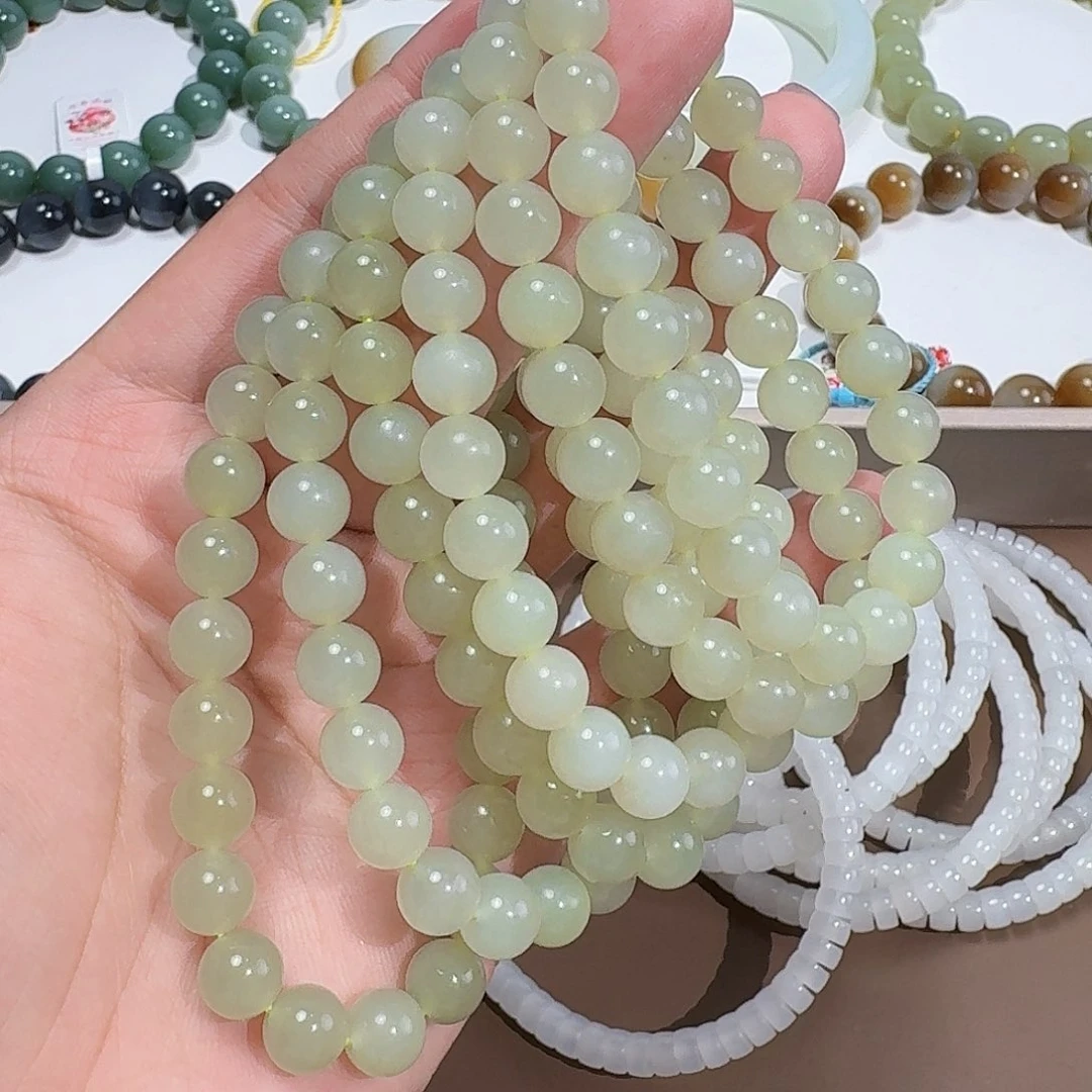 和田玉未镶嵌手链拍一发一 8