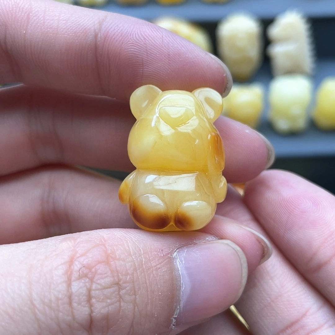 琥珀裸石未镶嵌蜜蜡