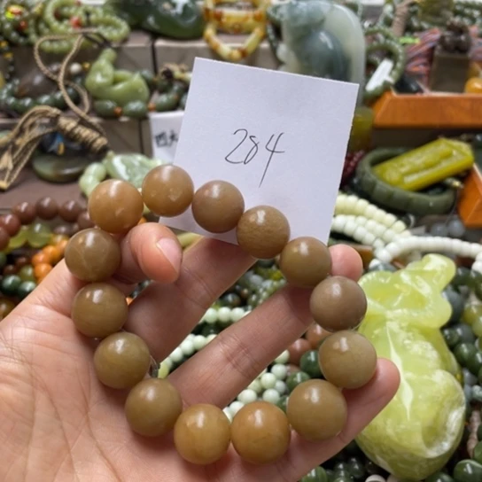 未镶嵌蛇纹石玉手链