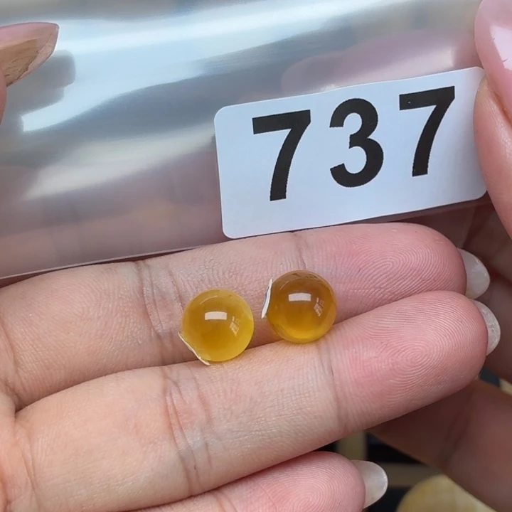 星****未镶嵌琥珀裸石蜜蜡腰珠9.6