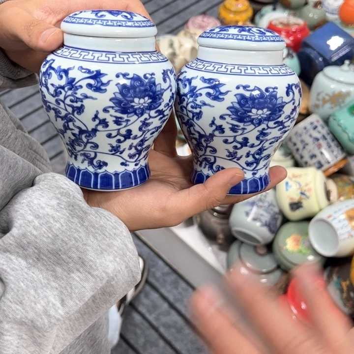 茶叶罐陶瓷家用储物罐轻微瑕疵品介意勿拍