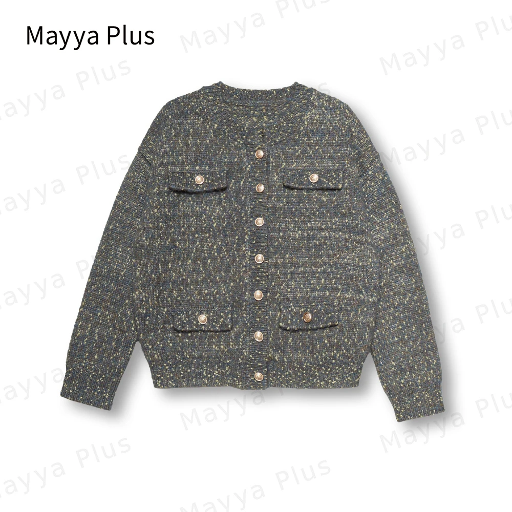 【金豆彩线】Mayya Plus麦芽定制气质显瘦百搭款热力感毛衣32348051