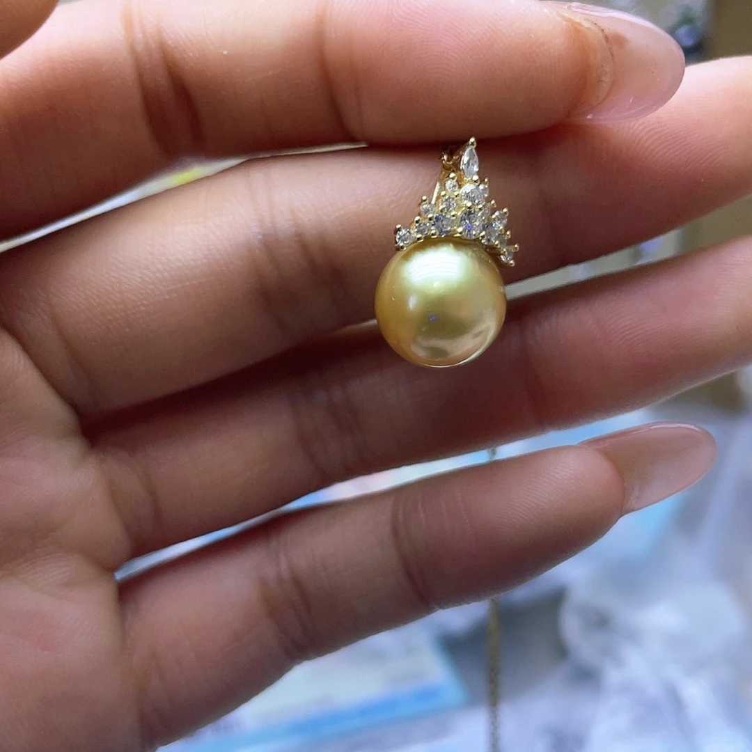 海水珍珠颈饰银S925镶嵌