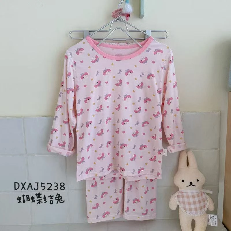 【谷谷家】A类夏款七分袖裤卡通卡通家居服套装