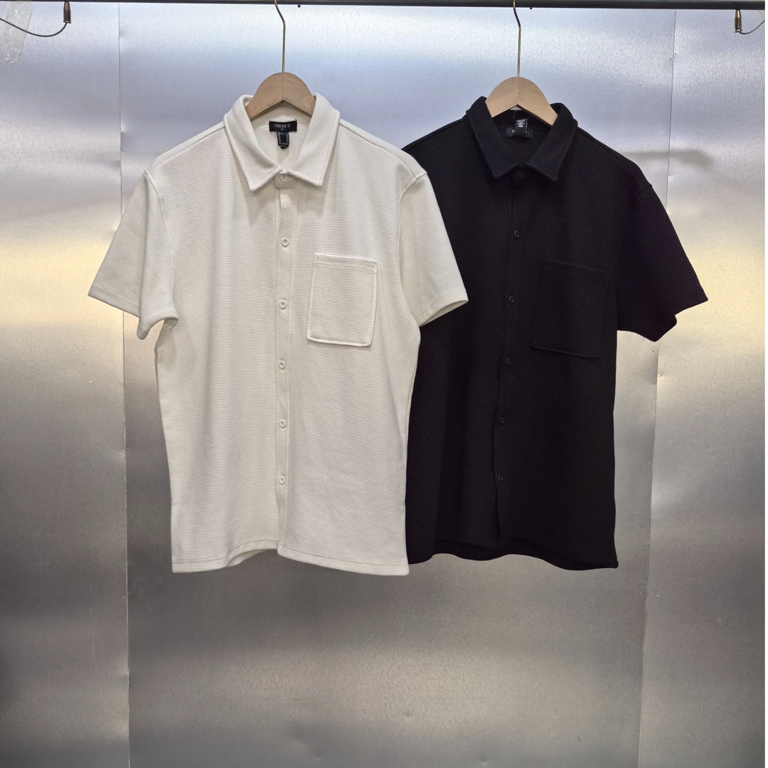 H05-40332-FOR夏季正面立体口袋设计时尚POLO领半袖