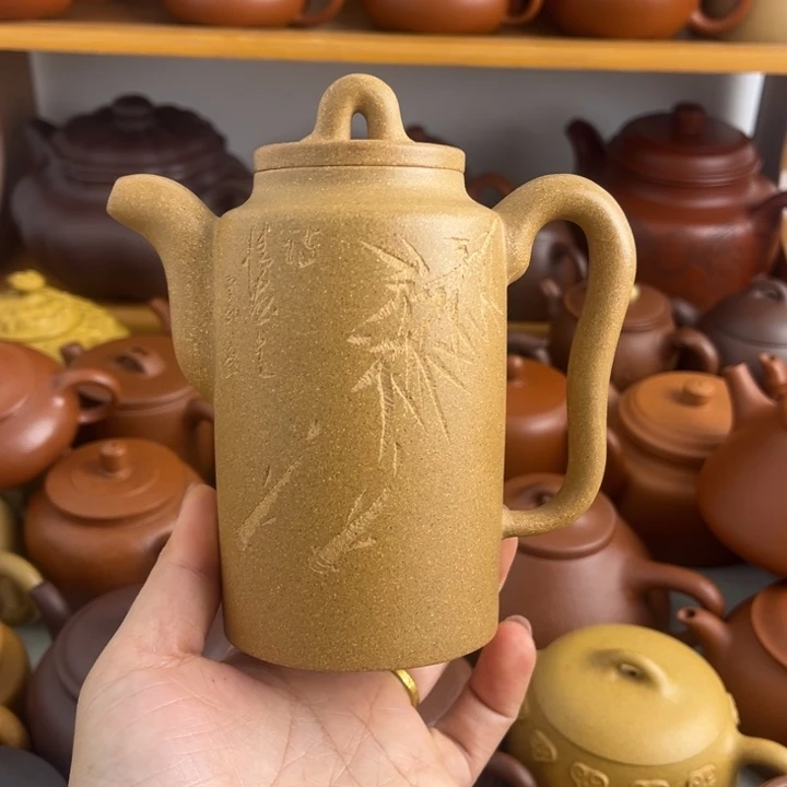 老***长紫砂茶壶300cc半手微瑕