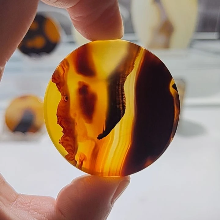 玛瑙/玉髓未镶嵌吊坠(不含链)60号