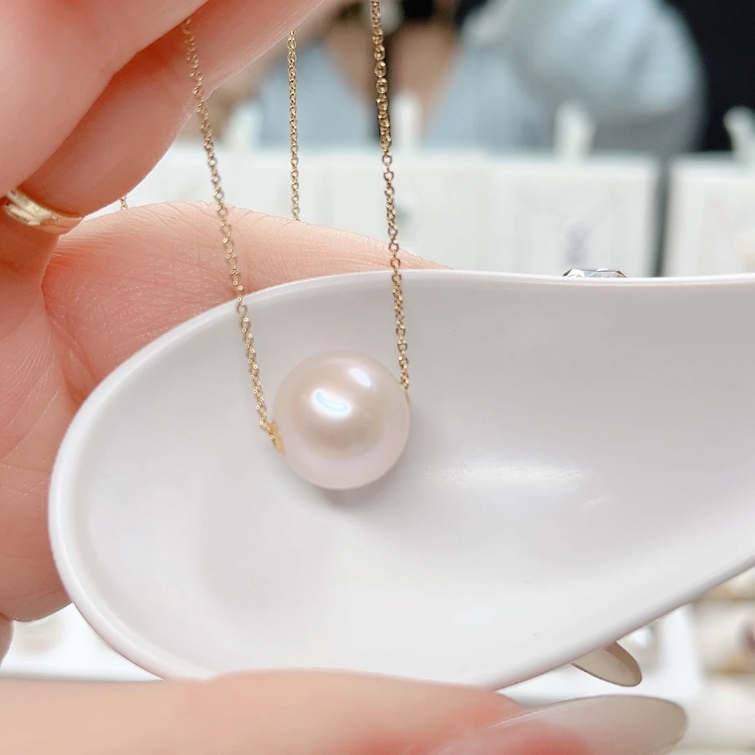吊坠(赠链)淡水珍珠18K金镶嵌