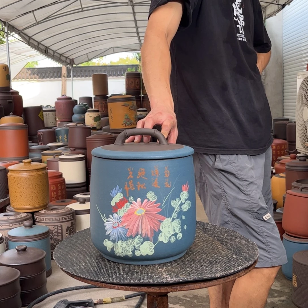 紫砂茶叶罐8 饼茶叶罐
