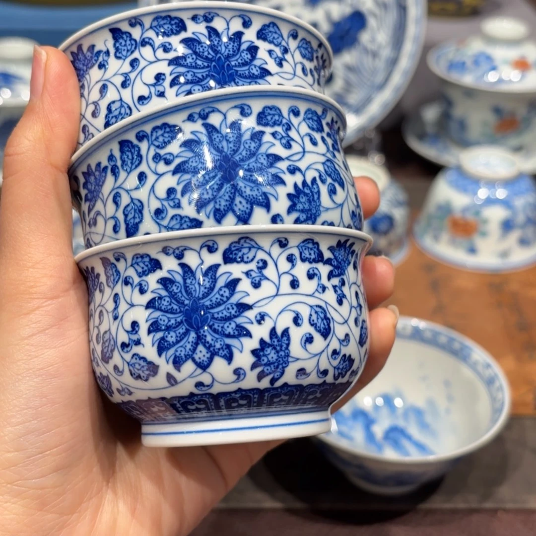 瓷片折****骨手工手绘陶瓷茶具