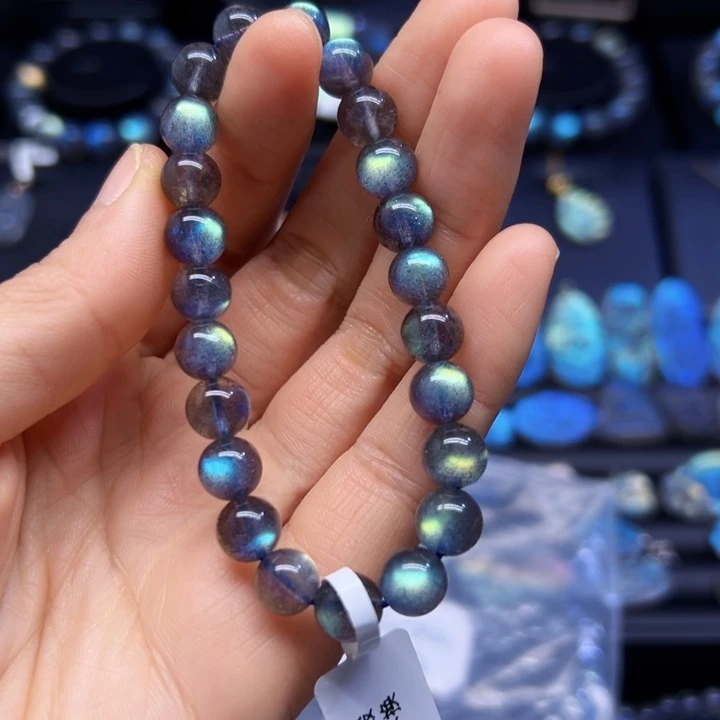 拉长石手串未镶嵌P****e8.2左右