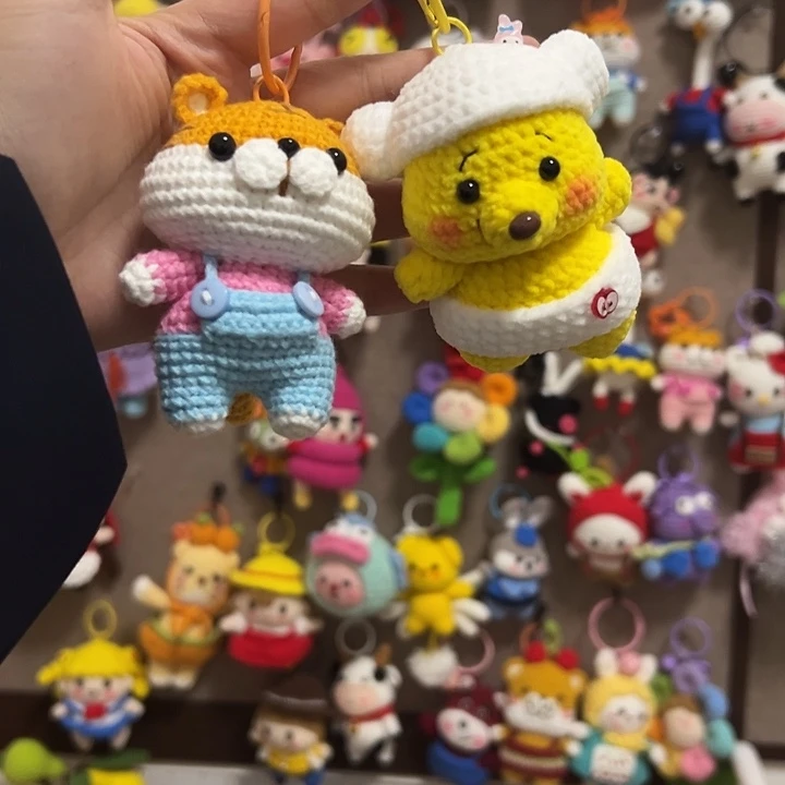 毛线钩织直播间选款