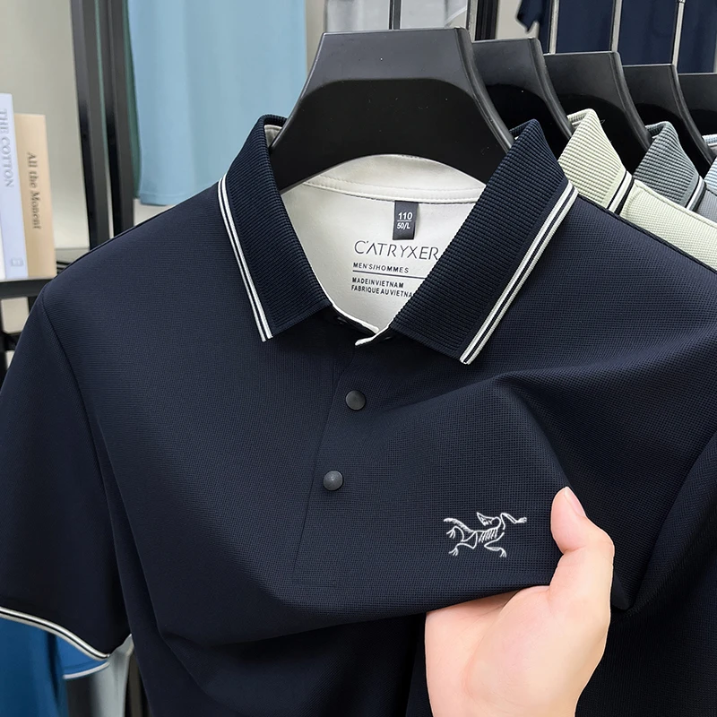 奥莱折扣鸟家款短袖Polo衫男士夏季薄款翻领上衣商务休闲半袖t恤