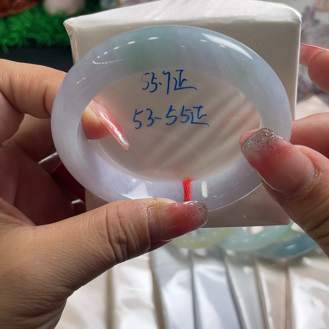 翡翠手镯未镶嵌55.7正圈