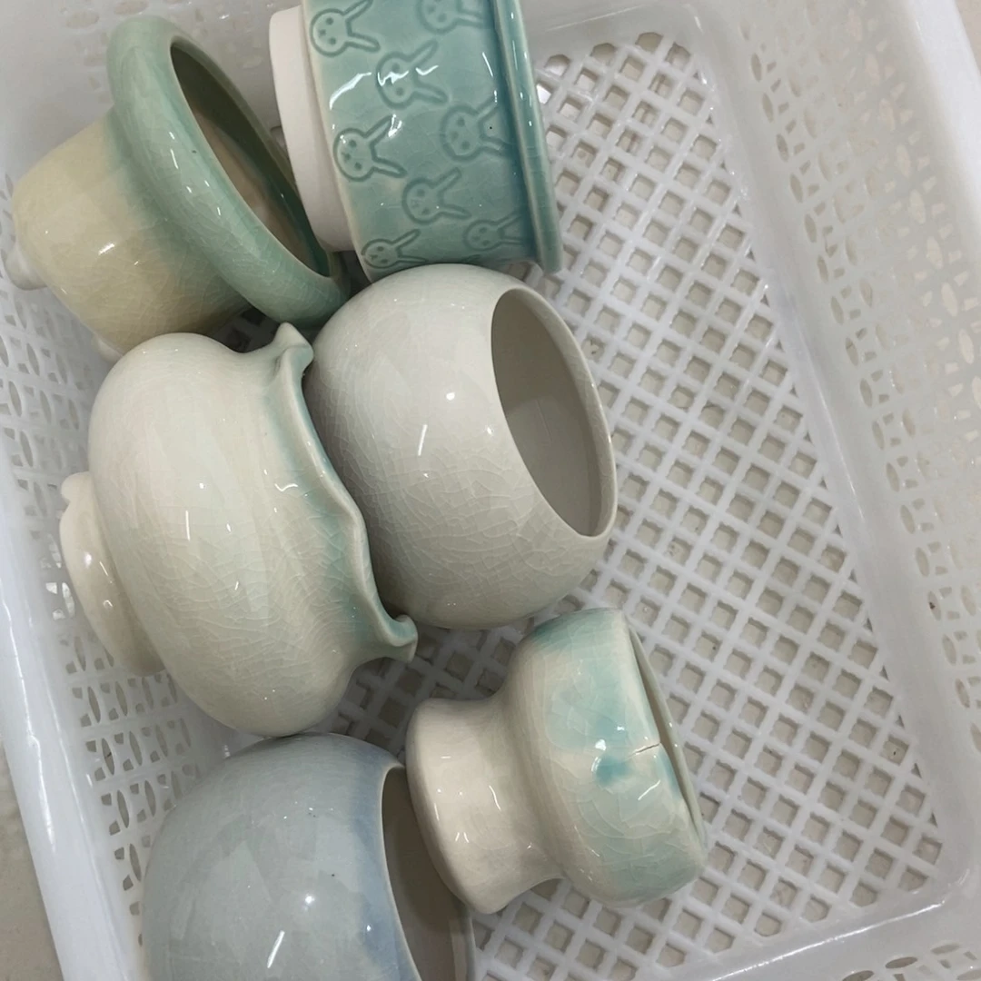 红陶高温陶瓷花盆瑕疵