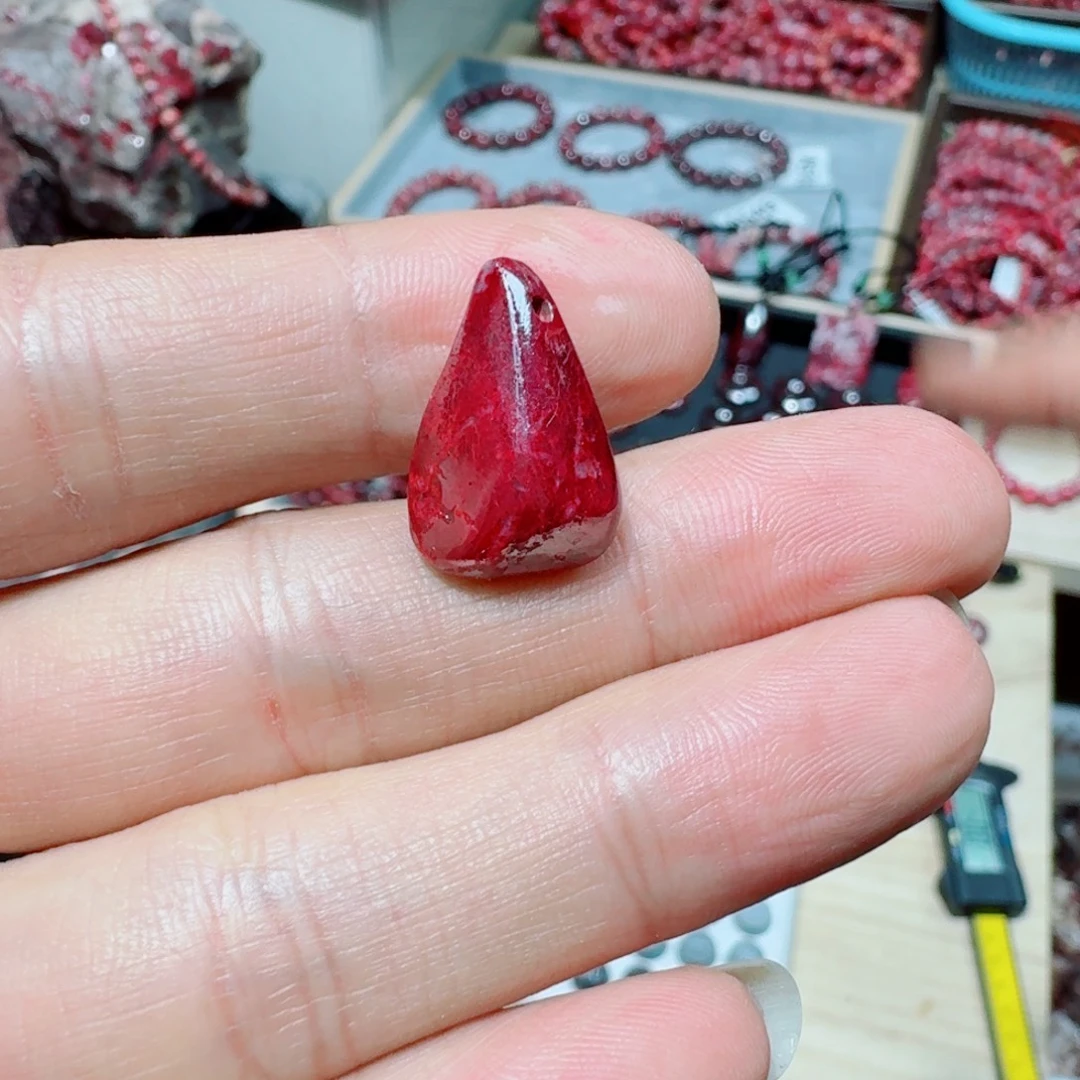 天然辰砂原矿水滴6.3克