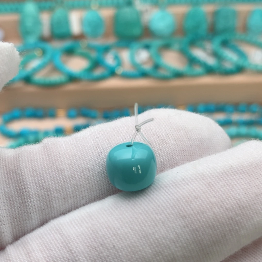 绿松石未镶嵌珠宝奇石10mm