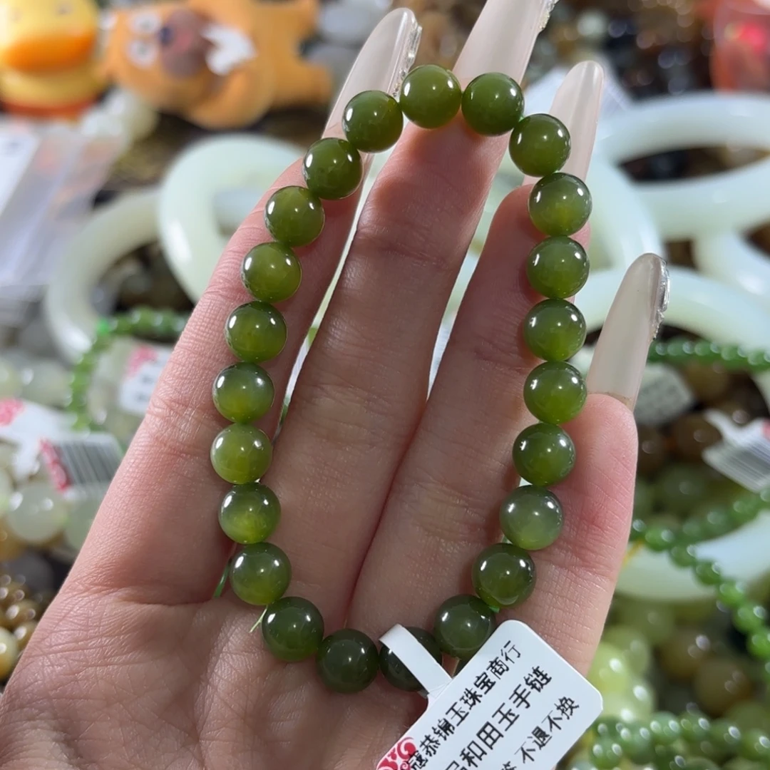 和田玉未镶嵌手链178