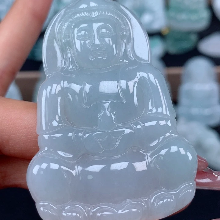 颈饰未镶嵌翡翠玉观音吊坠