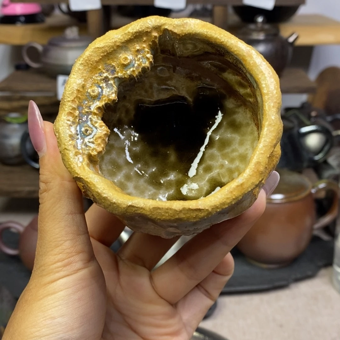 风***相建水紫陶柴烧主人杯
