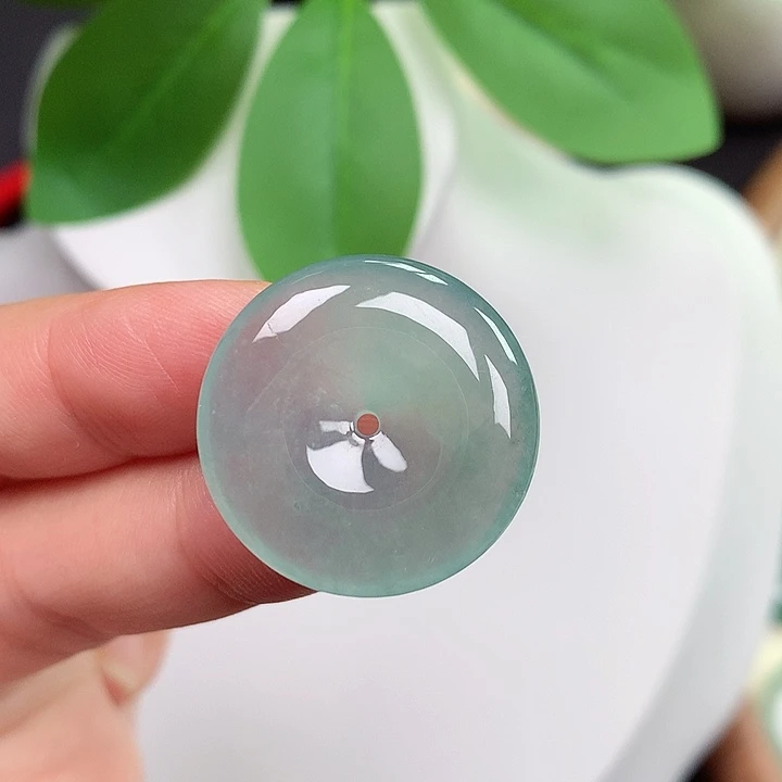颈饰未镶嵌翡翠平安扣 23.6x5.3mm