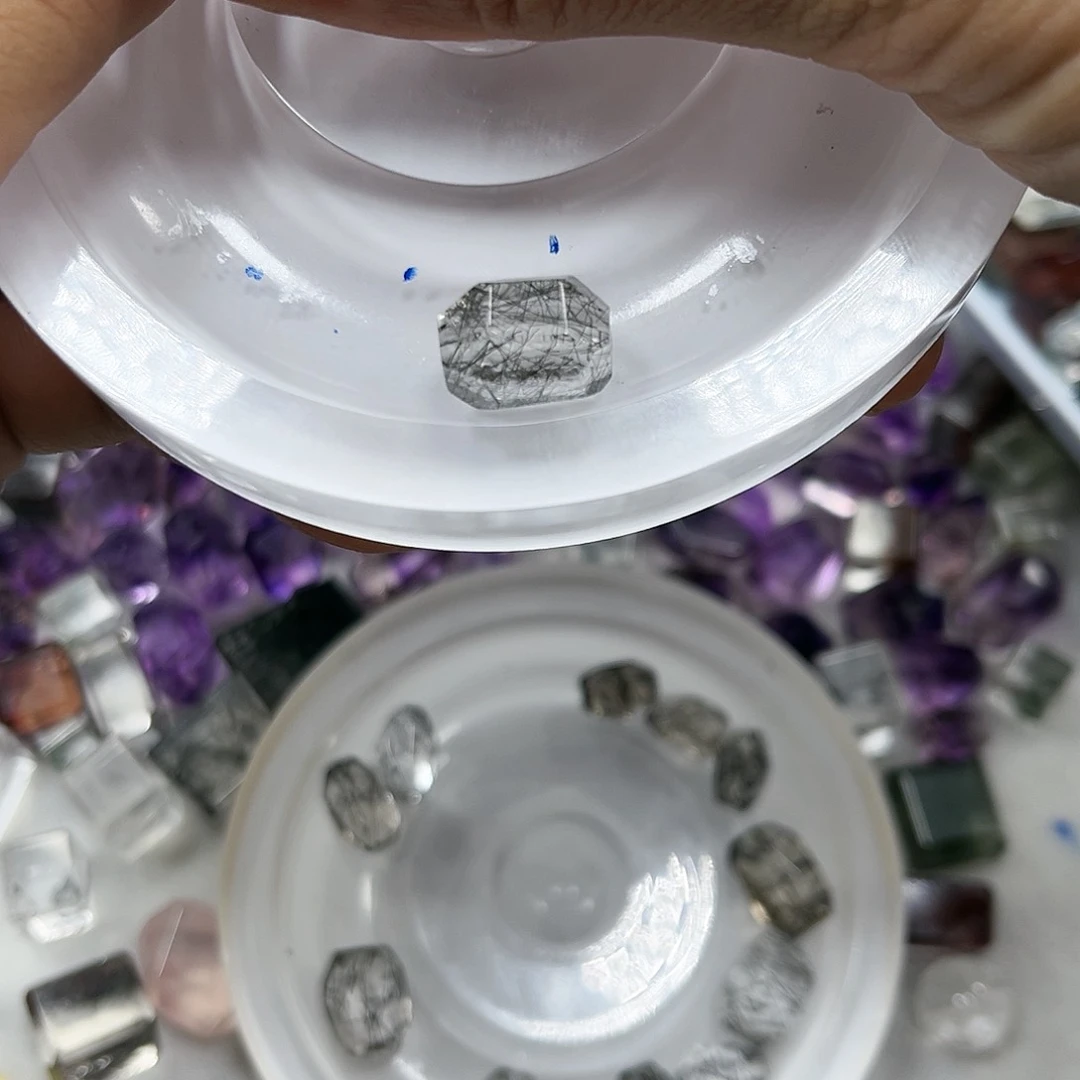 水晶耳饰未镶嵌丶****-13水晶