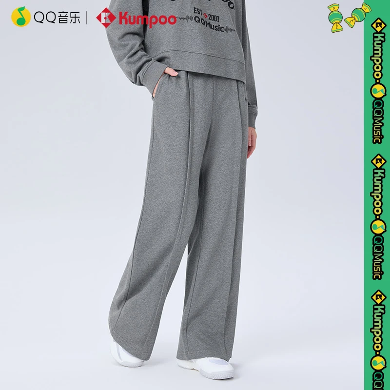 KUMPOO/薰风QQ音乐联名直筒秋款上新休闲时尚宽松长裤 K242W-6070