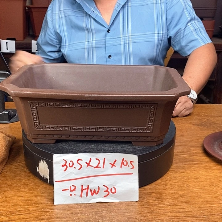 紫砂花盆货号一只HW30