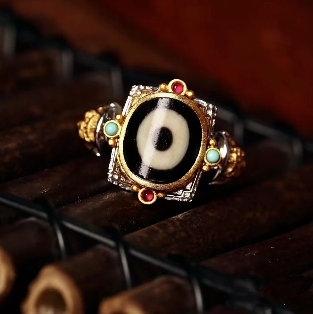 925银戒指 【传饰圣藏】宝伞戒指（一生平安 福泽深厚）