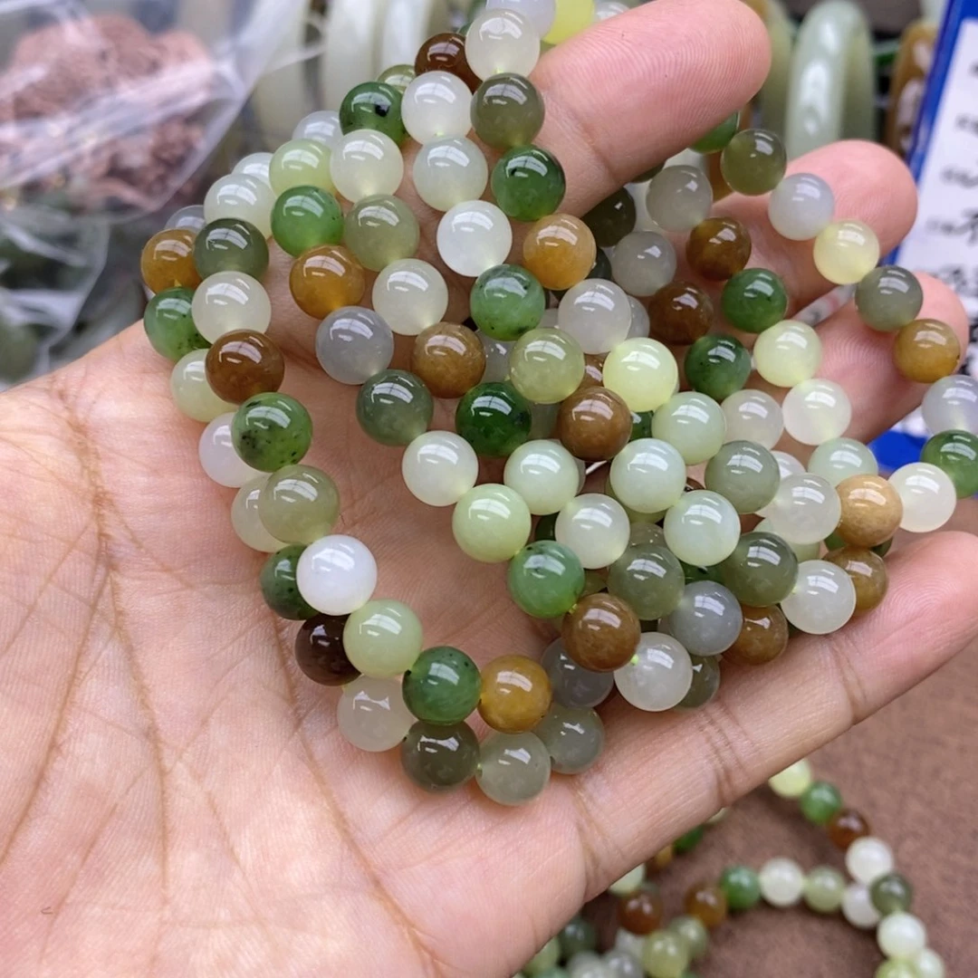 手串未镶嵌和田玉卡8