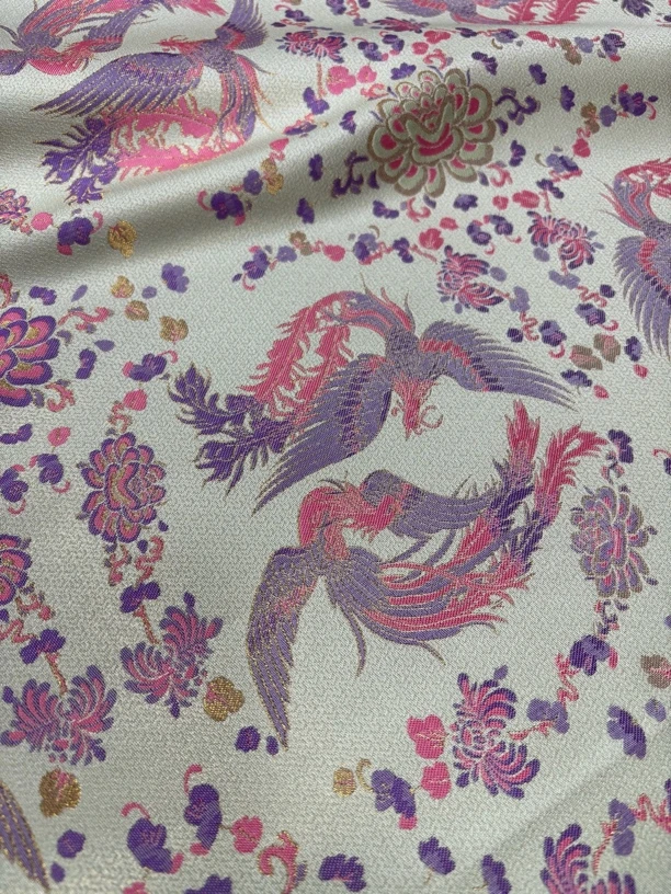 比翼双飞 新中式国风织金织锦缎新中式服装面料