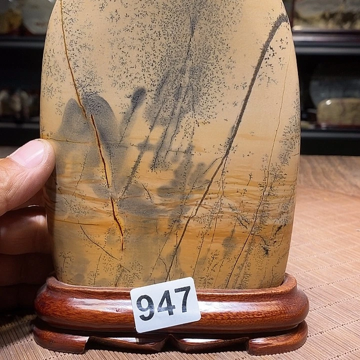 香榧木幸***福广西柳州国画石头