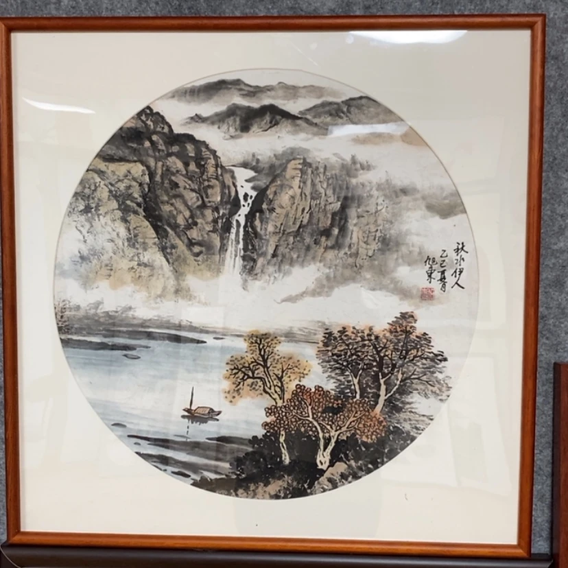 【闪购商品】国画手绘国画带框60.60