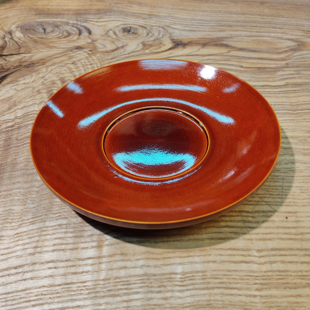 日本春庆涂实木盘13.5*2