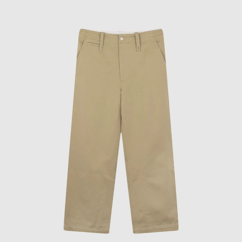 BURBERRY博柏利拉链宽松直筒男通勤长裤休闲裤8076646