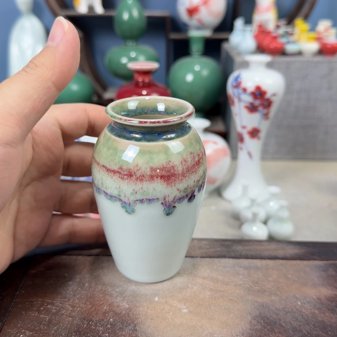 陶瓷手工小花器摆件