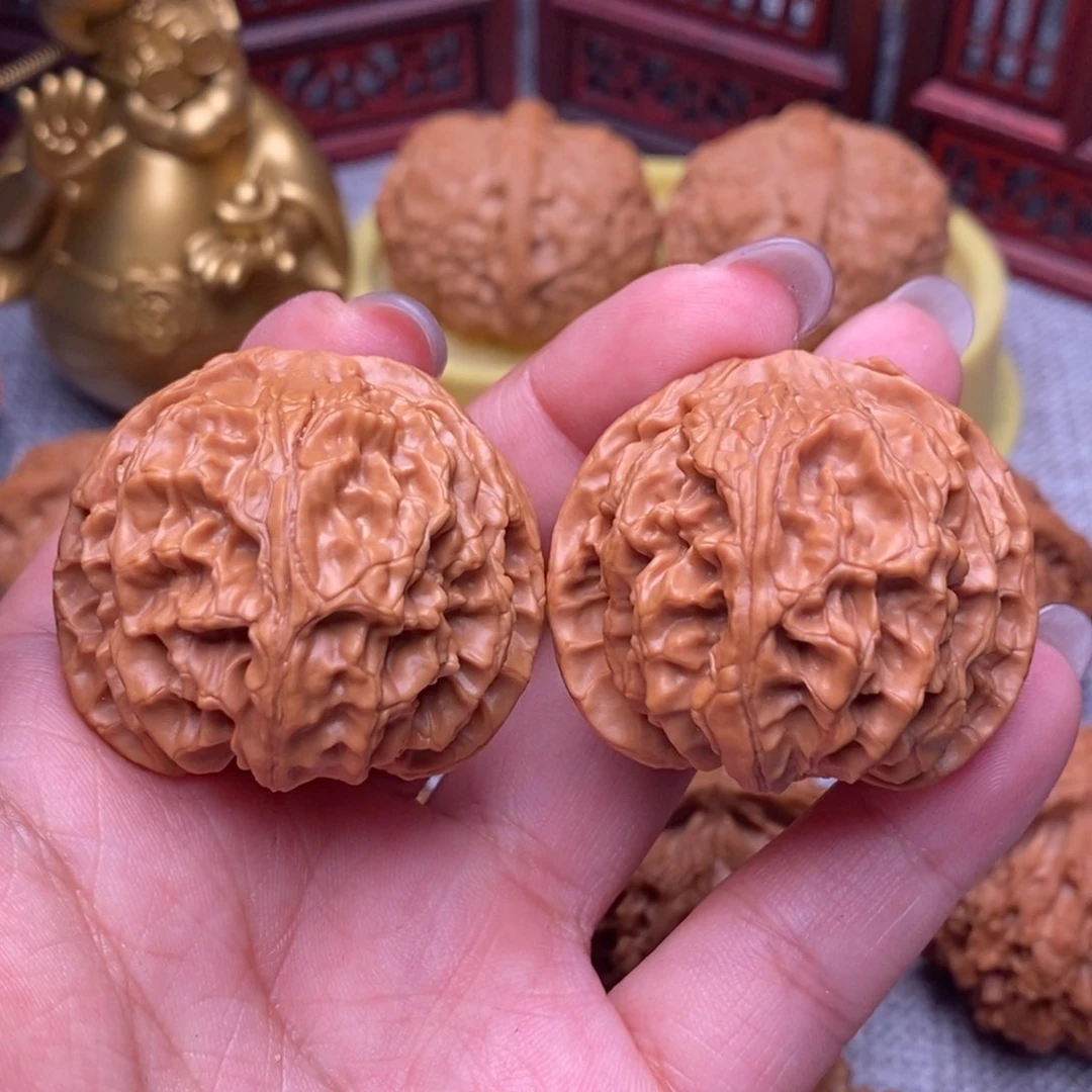 文玩核桃把件苹果40全品