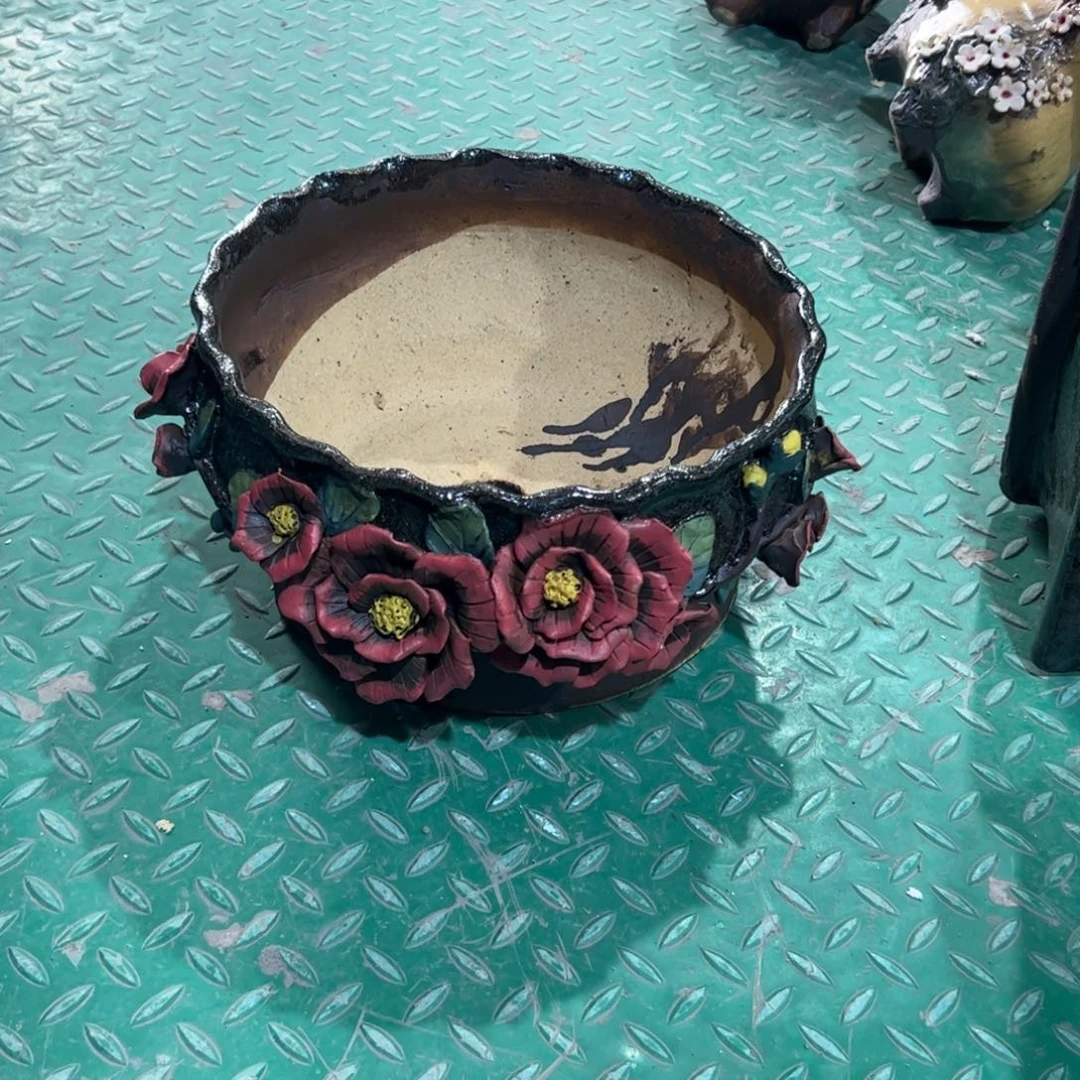 微瑕10 号陶然花器手工花盆