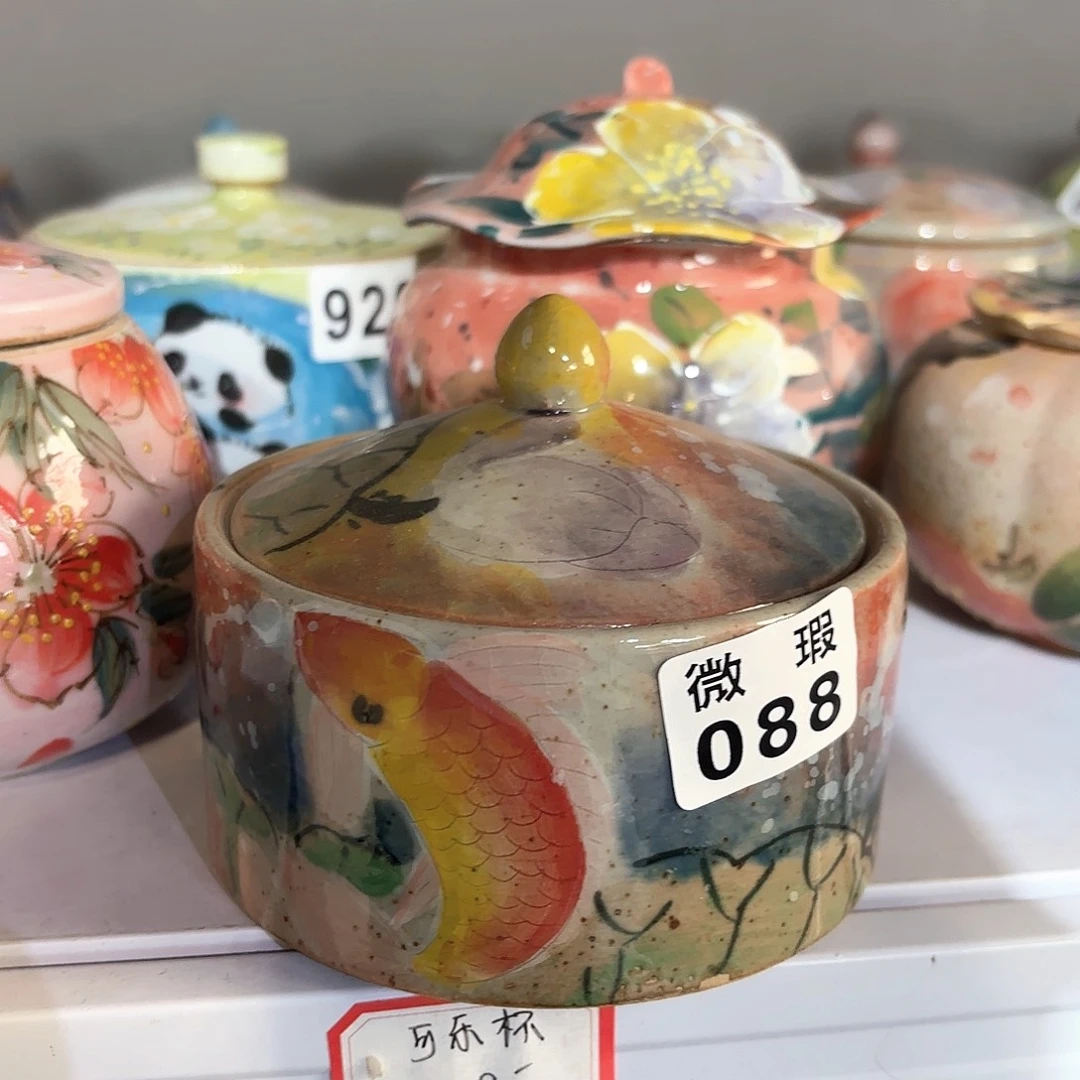 景德镇手绘高温釉下彩陶瓷茶具