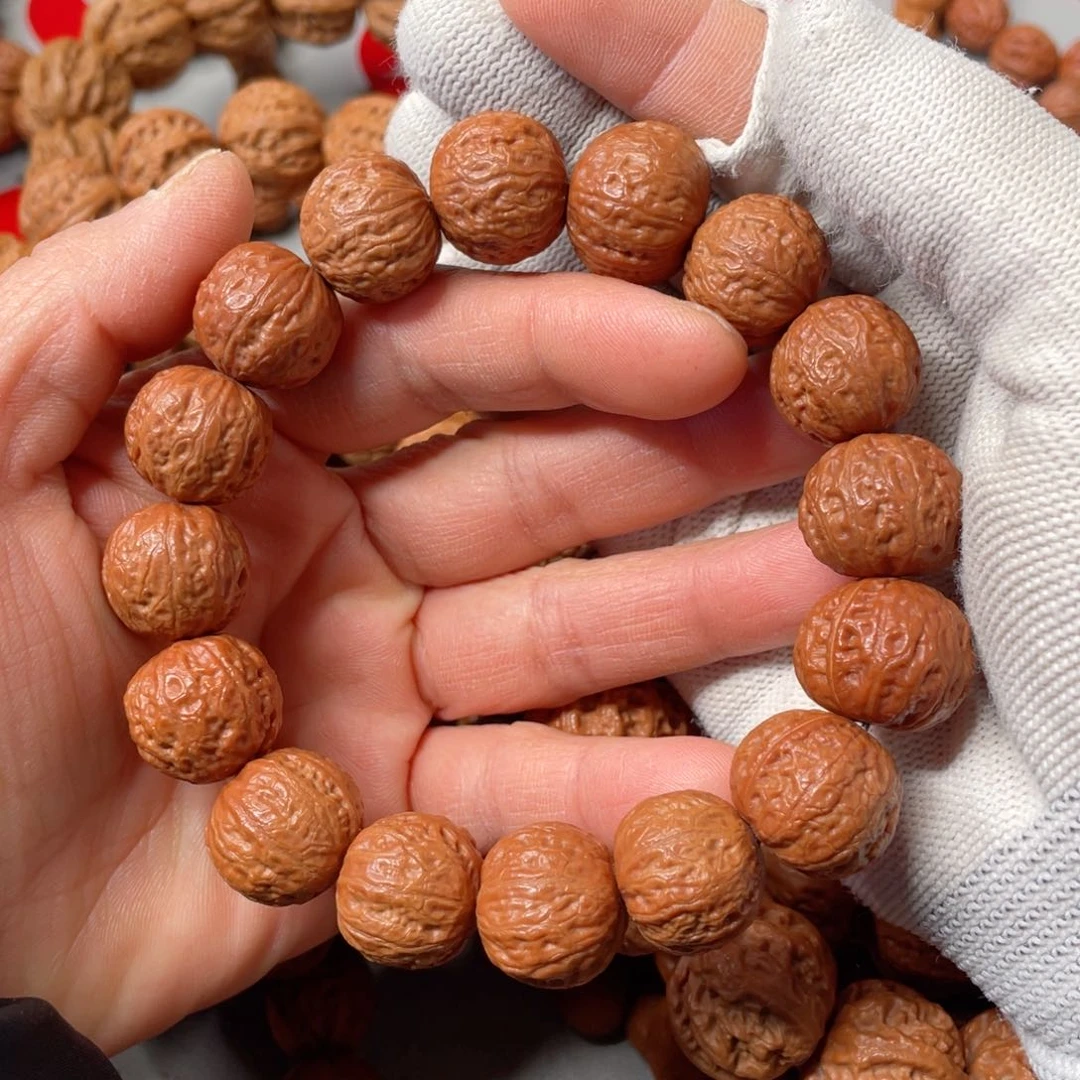 文玩核桃手串z****n橘皮磨盘