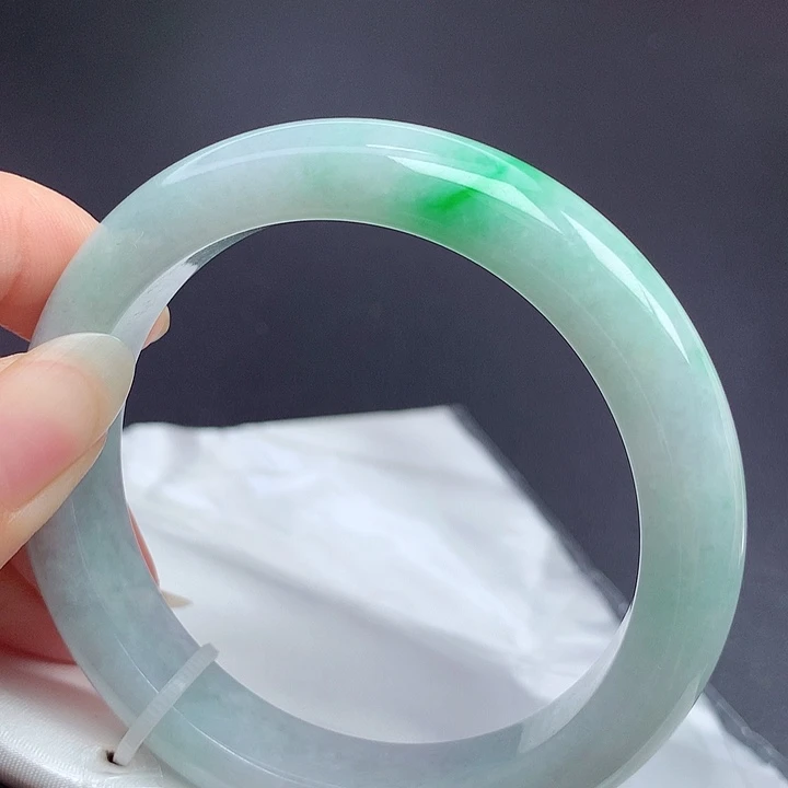 构***）翡翠未镶嵌手镯58.7圈口