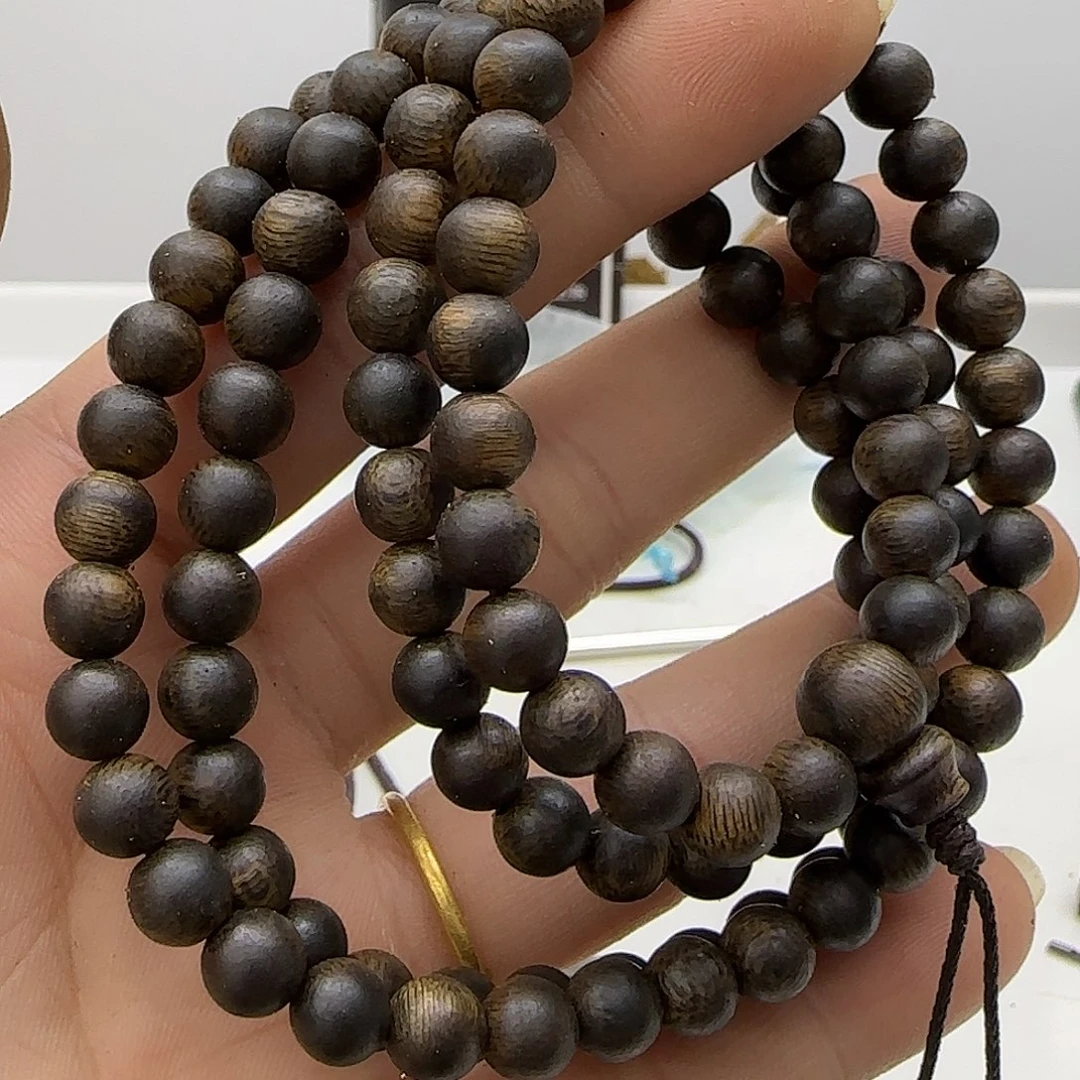 沉香手串海南老白奇精品0.6规格16克➕99沉浮